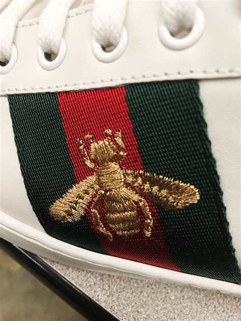 gucci honey bee sneakers|Gucci bee sneakers men's.